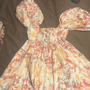 Abercrombie & Fitch Backless Floral Dress - Multicolor